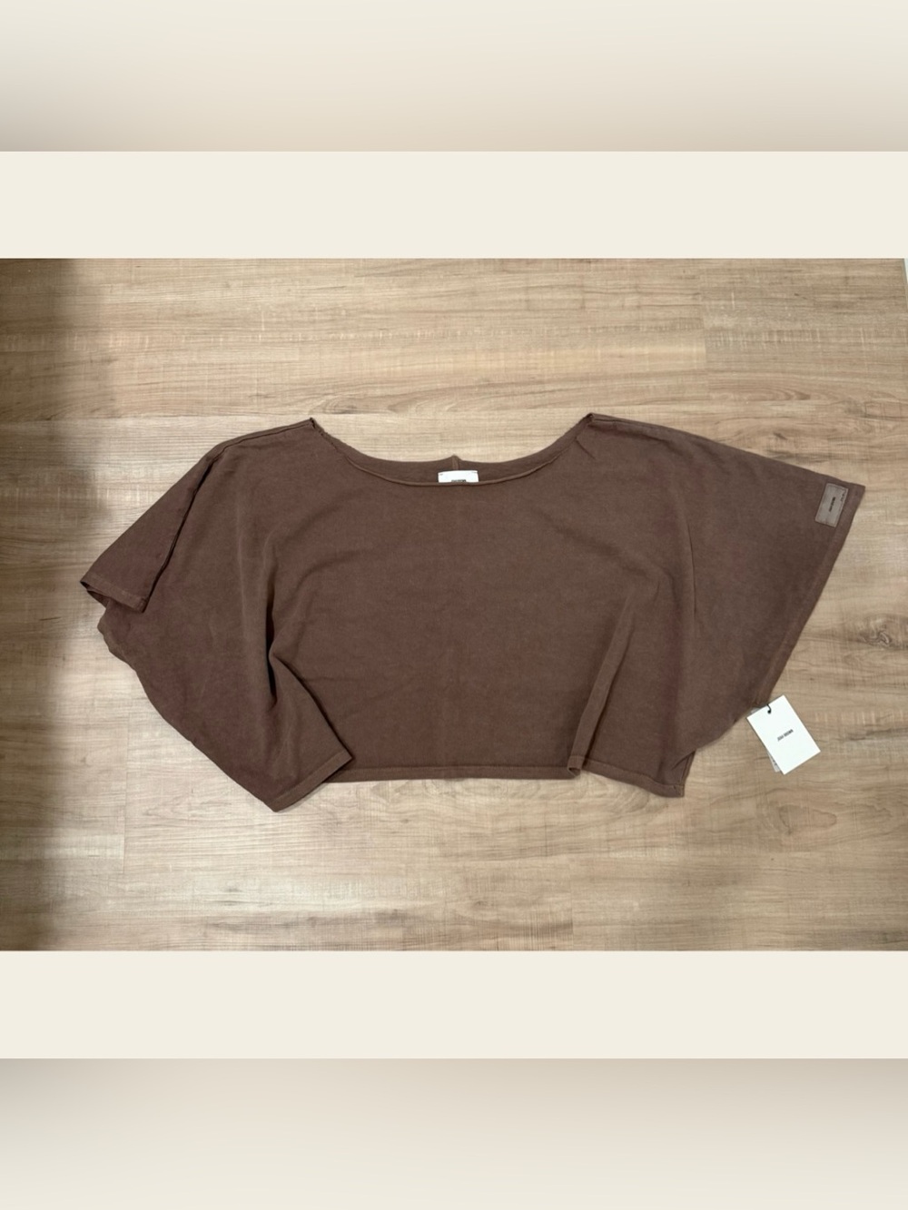 Joah Brown cropped dolman sleeve knit top, NWT! Cross listed on Mercari!